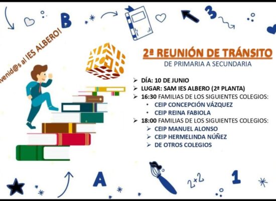 ESCOLARIZACIÓN 25/26 SEGUNDA REUNIÓN DE TRÁNSITO