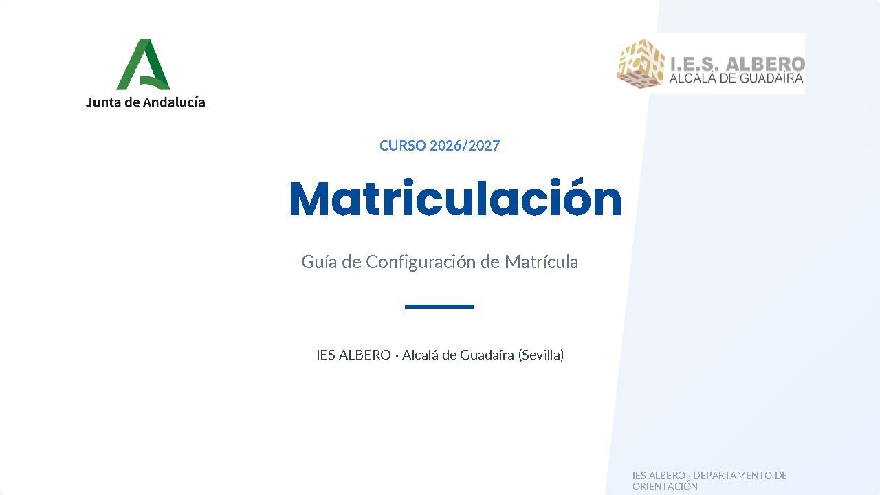 TUTORIALES PARA LA MATRICULACIÓN