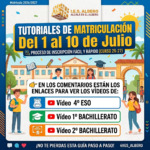 TUTORIALES MATRICULACIÓN 4º ESO Y BACHILLERATO